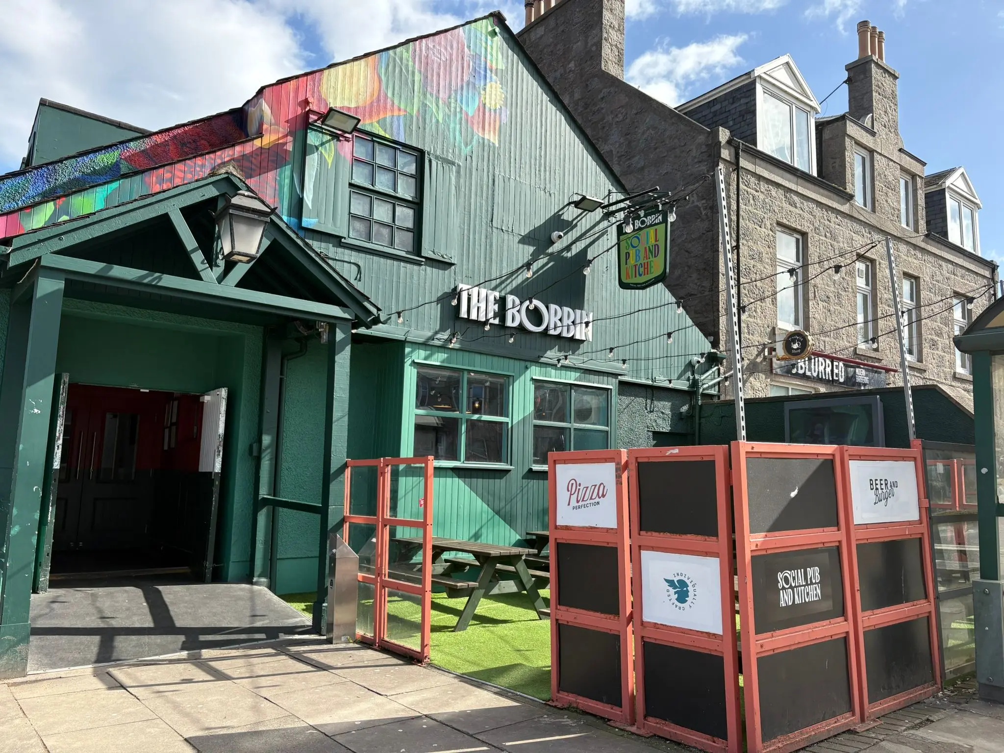 The Bobbin exterior on King Street Aberdeen
